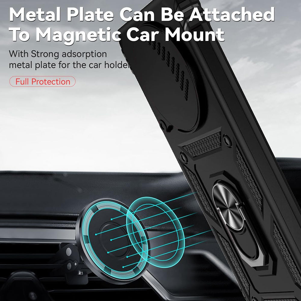 Pouzdro pro Honor Magic8 Lite, Techsuit, CamShield, Černá