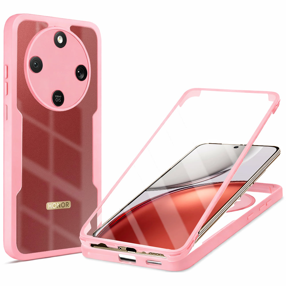 Pouzdro pro Honor Magic8 Lite, Techsuit, ColorVerse 360, Růžové