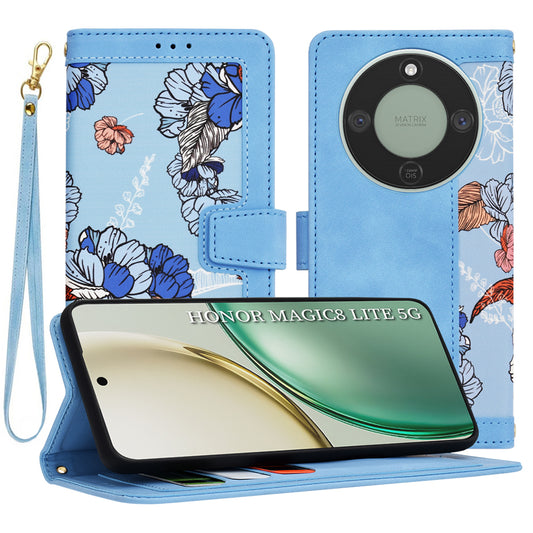 Pouzdro pro Honor Magic8 Lite, Techsuit, FlipCraft, Modrá