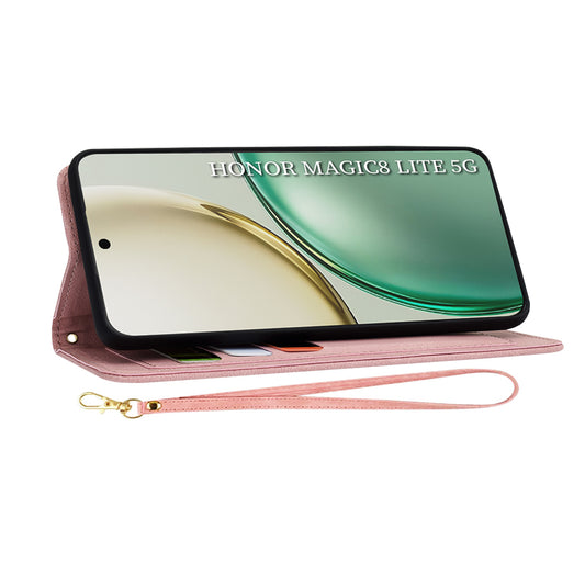 Pouzdro pro Honor Magic8 Lite, Techsuit, FlipCraft, Růžové