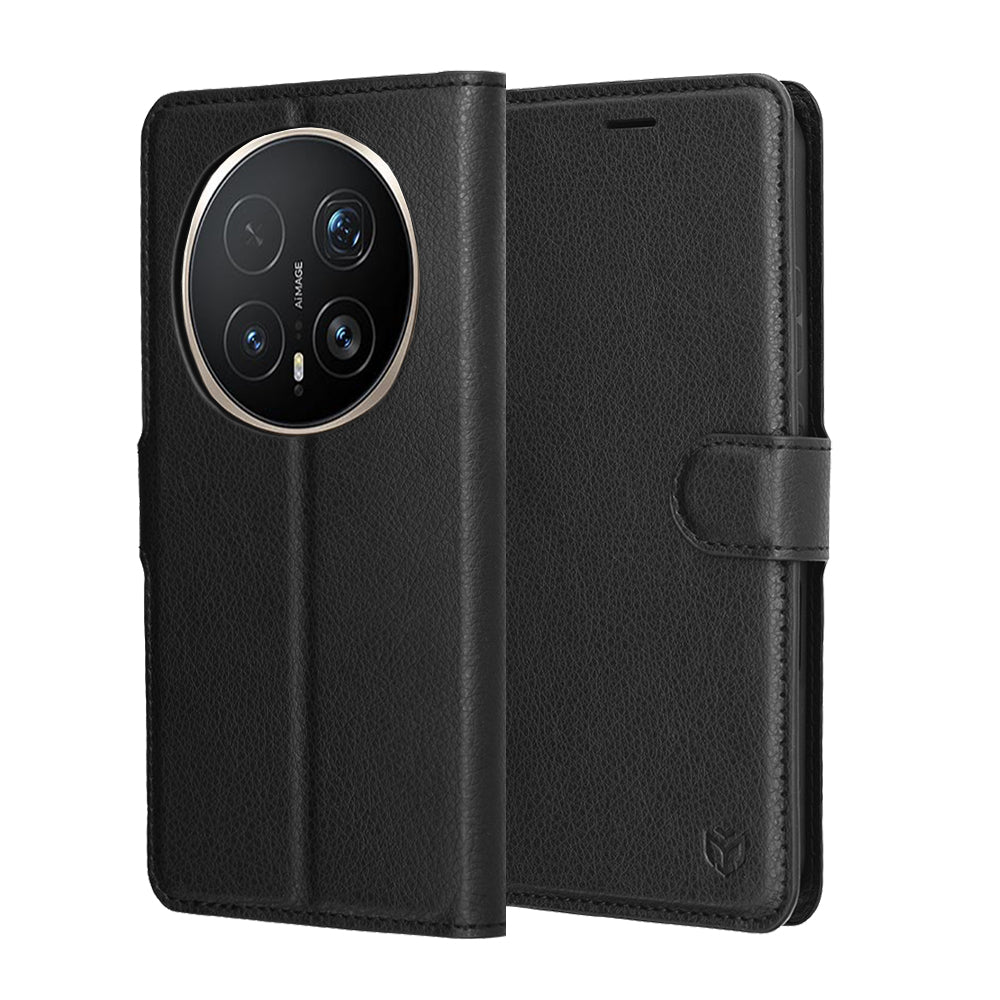 Pouzdro pro Honor Magic8 Pro, Techsuit, kožené folio, černé