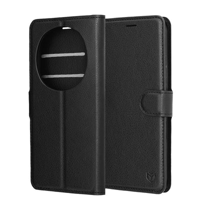 Pouzdro pro Honor Magic8 Pro, Techsuit, kožené folio, černé