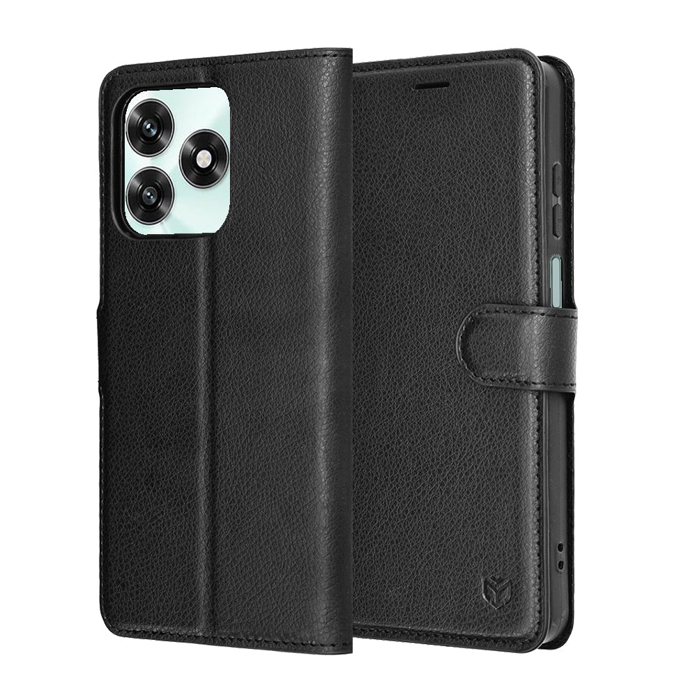 Pouzdro pro Honor X5c Plus, Techsuit, Leather Folio, Černá