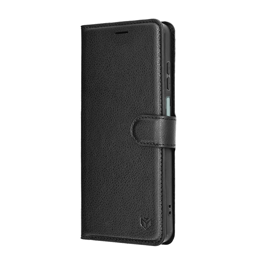 Pouzdro pro Honor X5c Plus, Techsuit, Leather Folio, Černá