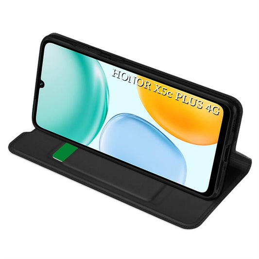 Pouzdro pro Honor X5c Plus, Techsuit, Magskin Book, Černá