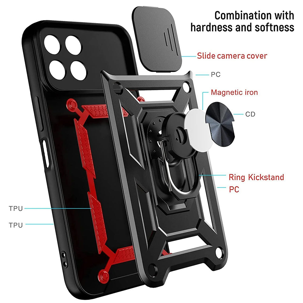 Pouzdro pro Honor X6a, Techsuit, CamShield, Černé