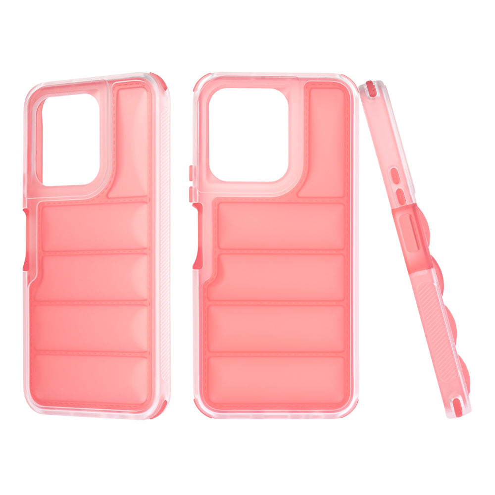 Case for Honor X6b / X6a / 70 Lite / X6 / X8 5G, Techsuit, Wave Shield, Red