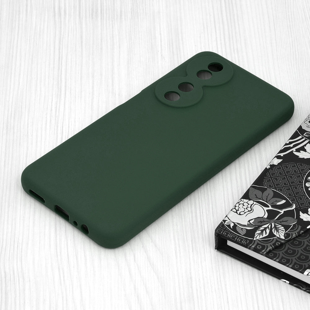 Pouzdro pro Honor X7b 5G / 90 Smart / X7b 4G, Techsuit, Soft Edge, Tmavě zelené
