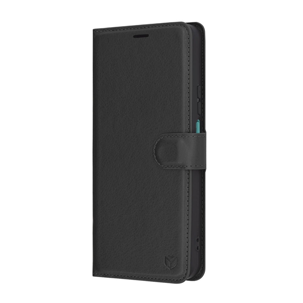 Pouzdro pro Honor X7c / 200 Smart, Techsuit, kožené folio, černé