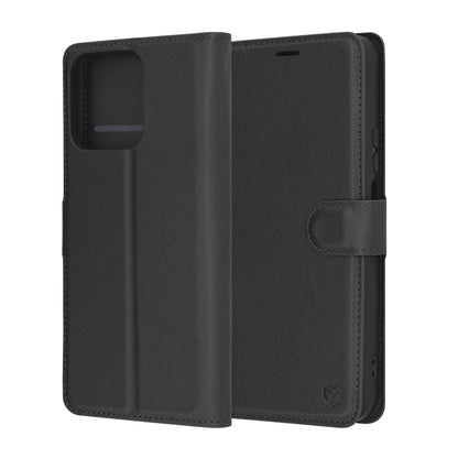 Pouzdro pro Honor X7c / 200 Smart, Techsuit, kožené folio, černé