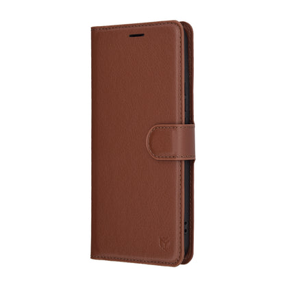 Pouzdro pro Honor X8c, Techsuit, kožené folio, hnědé
