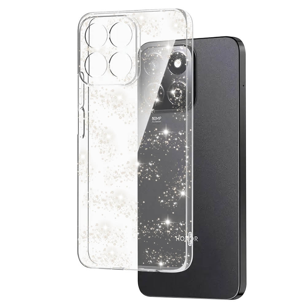 Pouzdro pro Honor X8c, Techsuit, SparkleSkin, Průhledné
