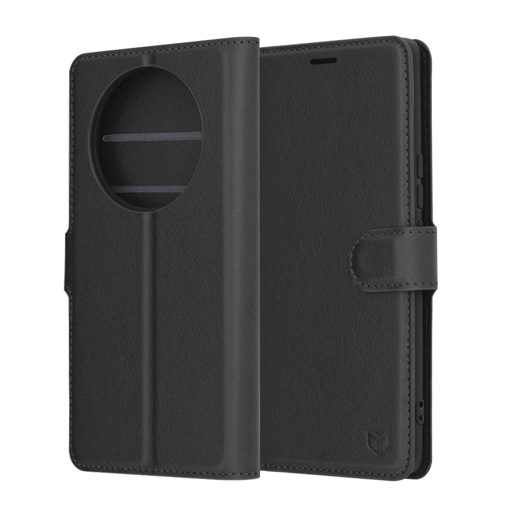 Pouzdro pro Honor X9c / Magic7 Lite, Techsuit, kožené folio, černé