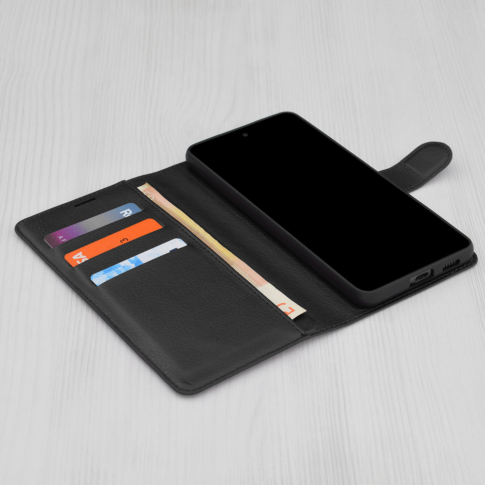 Pouzdro pro Honor X9c / Magic7 Lite, Techsuit, kožené folio, černé