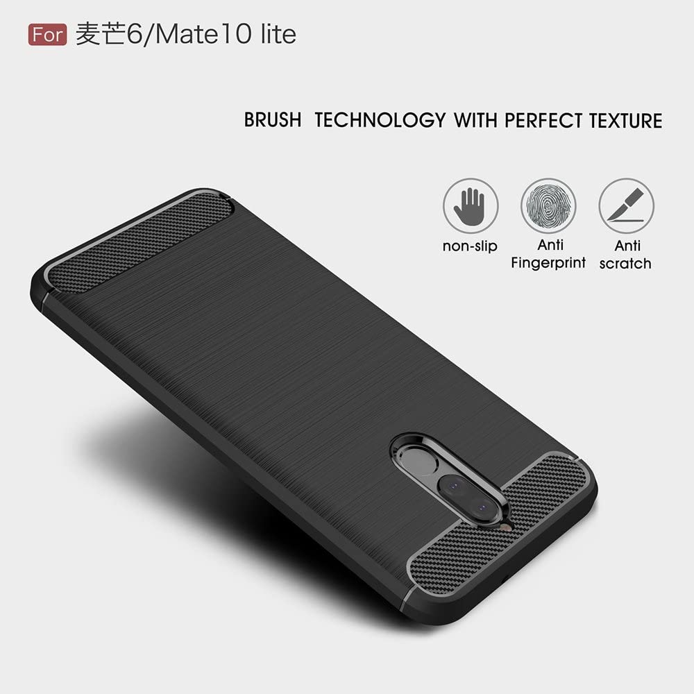Pouzdro pro Huawei Mate 10 Lite, Techsuit, Carbon, Černé