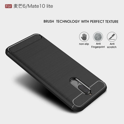 Pouzdro pro Huawei Mate 10 Lite, Techsuit, Carbon, Černé