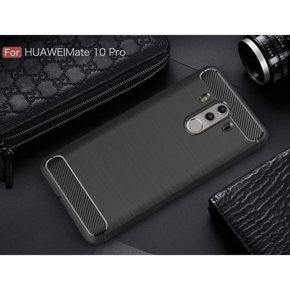 Pouzdro pro Huawei Mate 10 Pro, Techsuit, Carbon, Černé
