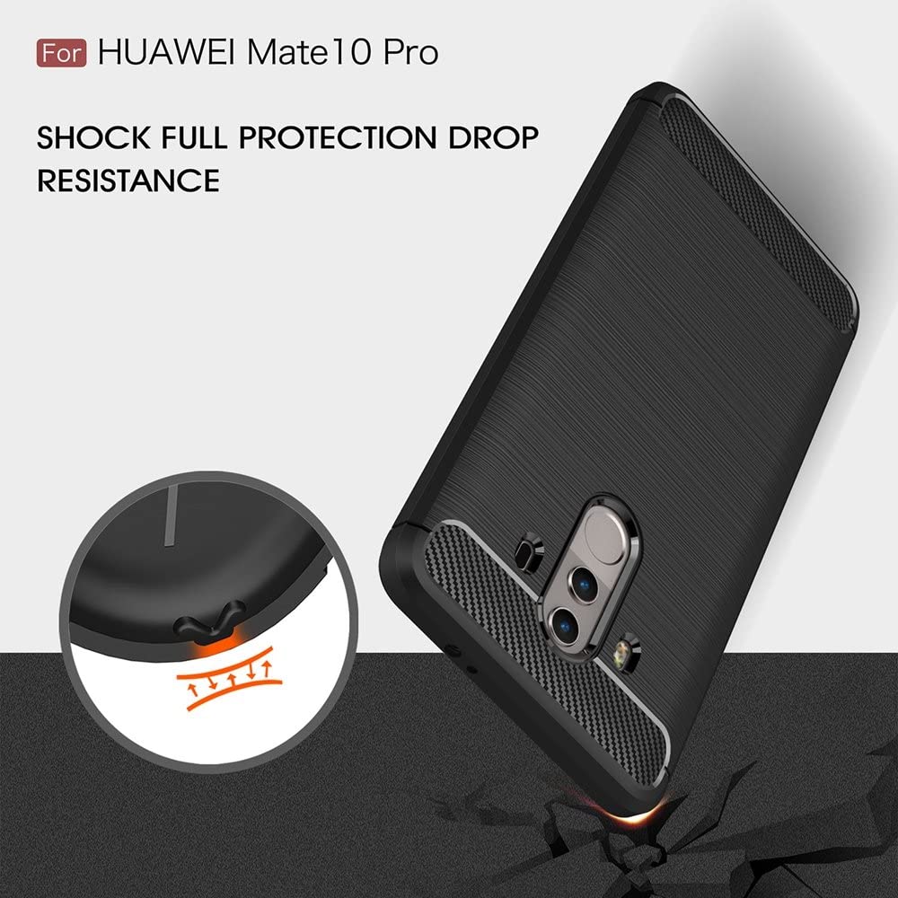 Pouzdro pro Huawei Mate 10 Pro, Techsuit, Carbon, Černé
