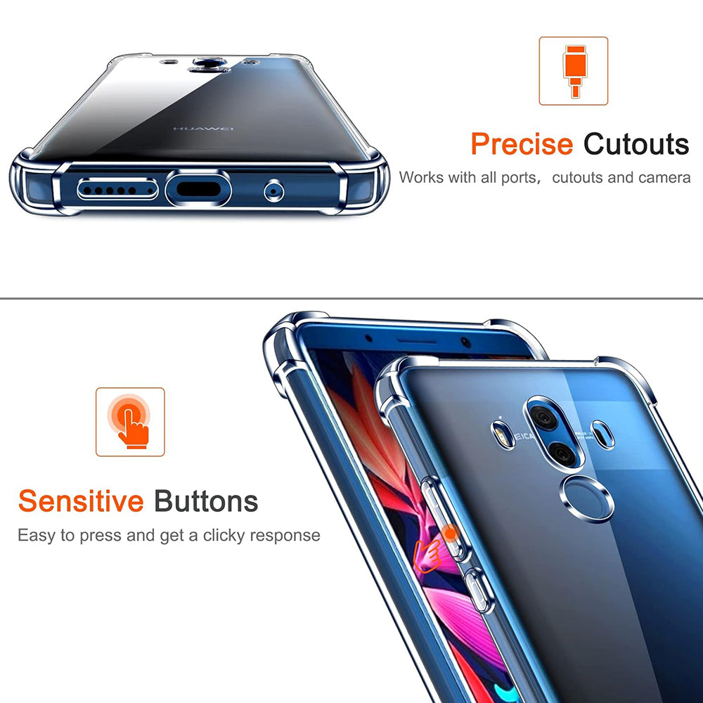 Pouzdro pro Huawei Mate 10 Pro, Techsuit, Odolné proti nárazům, Průhledné