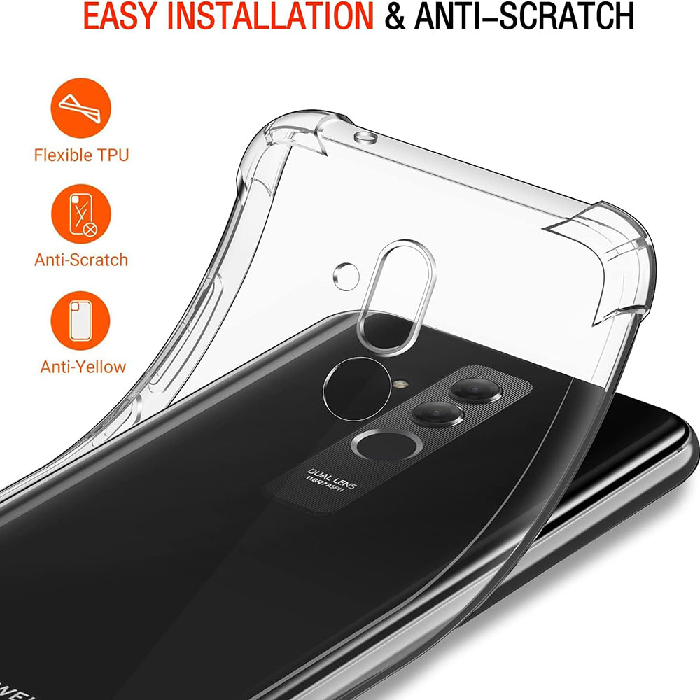 Pouzdro pro Huawei Mate 20 Lite, Techsuit, Odolné proti nárazům, Průhledné