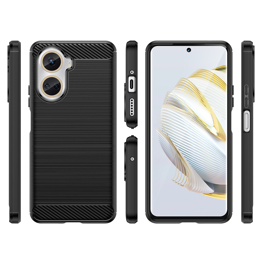 Pouzdro pro Huawei nova 10 SE, Techsuit, Carbon, Černé