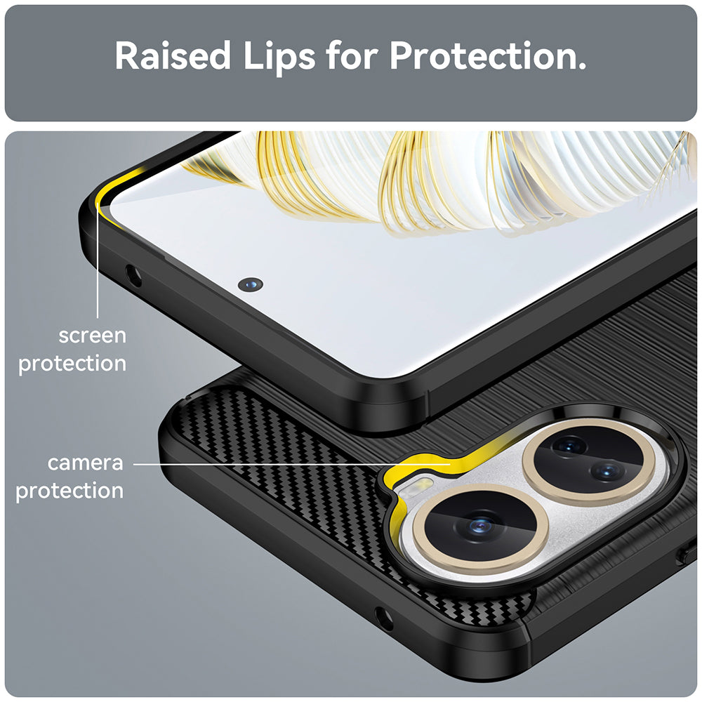 Pouzdro pro Huawei nova 10 SE, Techsuit, Carbon, Černé