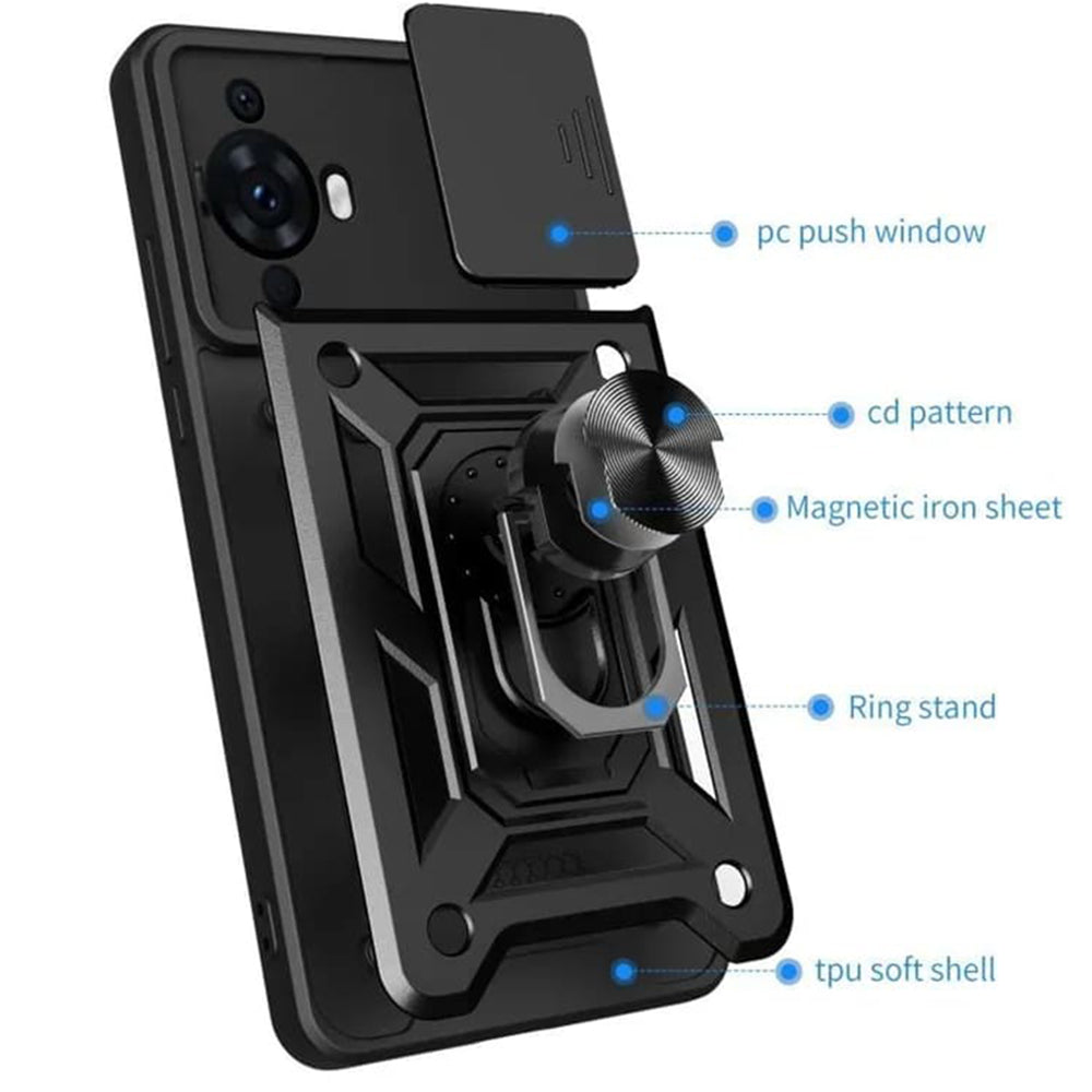 Pouzdro pro Huawei nova 12s / nova 11, Techsuit, CamShield, Černé