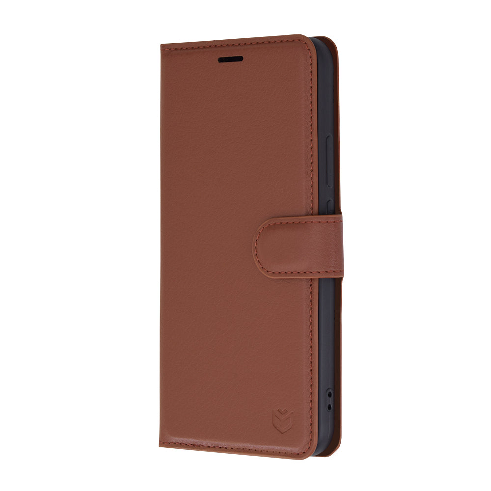 Pouzdro pro Huawei nova 12s / nova 11, Techsuit, kožené folio, hnědé