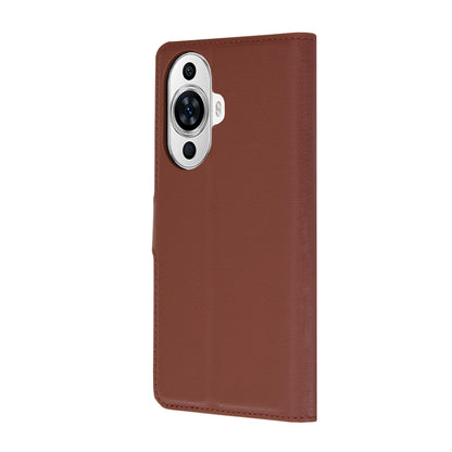 Pouzdro pro Huawei nova 12s / nova 11, Techsuit, kožené folio, hnědé