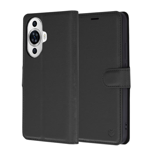 Pouzdro pro Huawei nova 12s / nova 11, Techsuit, kožené folio, černé