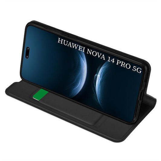 Pouzdro pro Huawei nova 14 Pro, Techsuit, Magskin Book, Černá