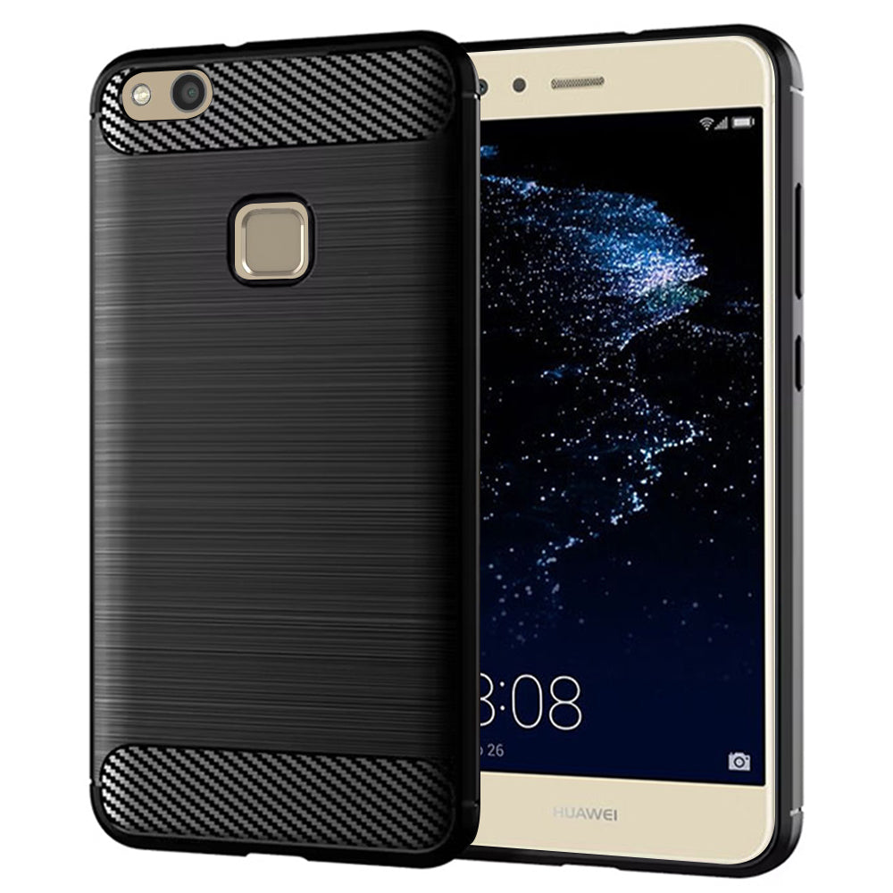 Pouzdro pro Huawei P10 Lite, Techsuit, Carbon, Černé