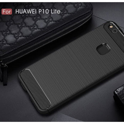 Pouzdro pro Huawei P10 Lite, Techsuit, Carbon, Černé