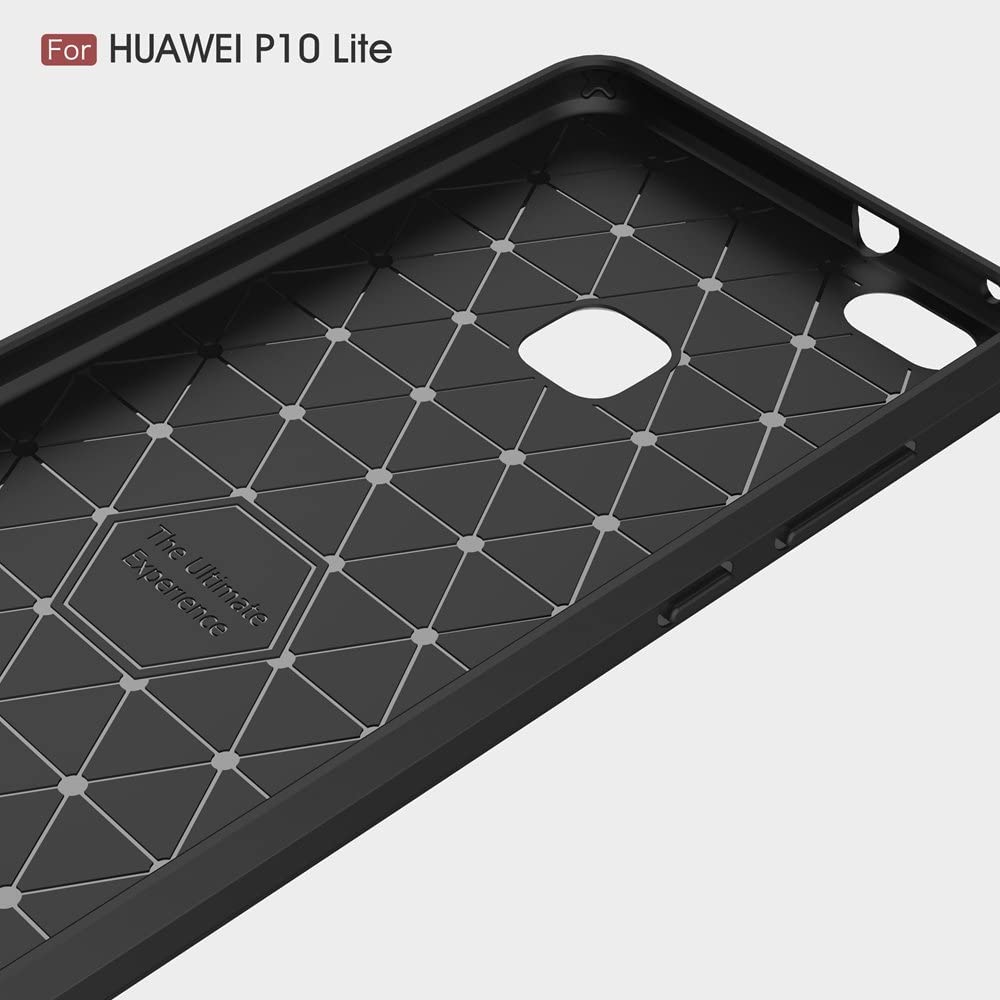 Pouzdro pro Huawei P10 Lite, Techsuit, Carbon, Černé