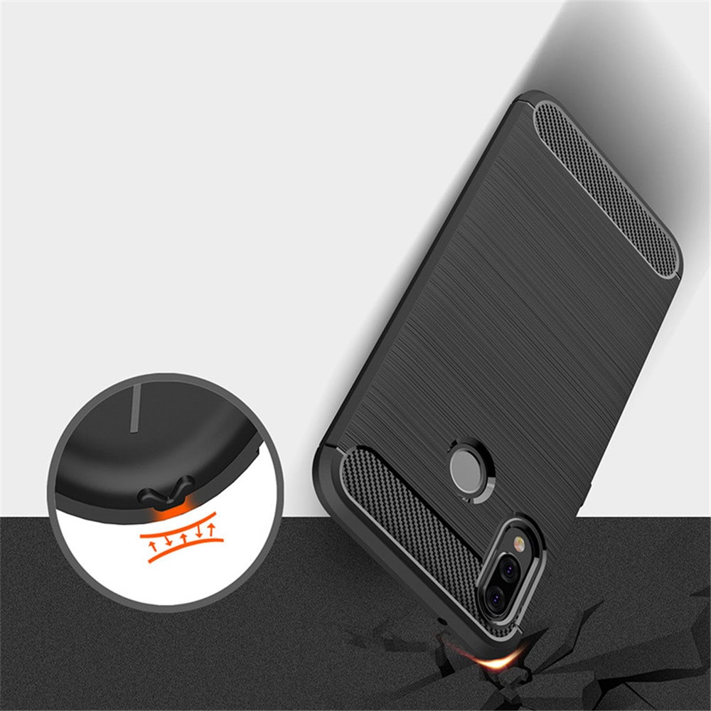 Pouzdro pro Huawei P20 Lite, Techsuit, Carbon, Černé