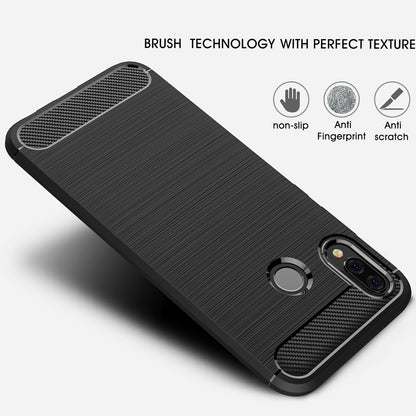 Pouzdro pro Huawei P20 Lite, Techsuit, Carbon, Černé