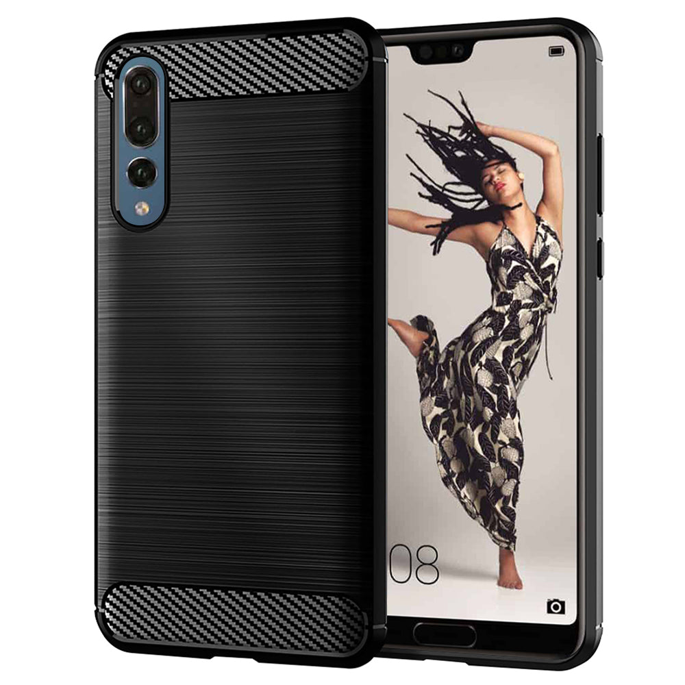 Pouzdro pro Huawei P20 Pro, Techsuit, Carbon, Černé