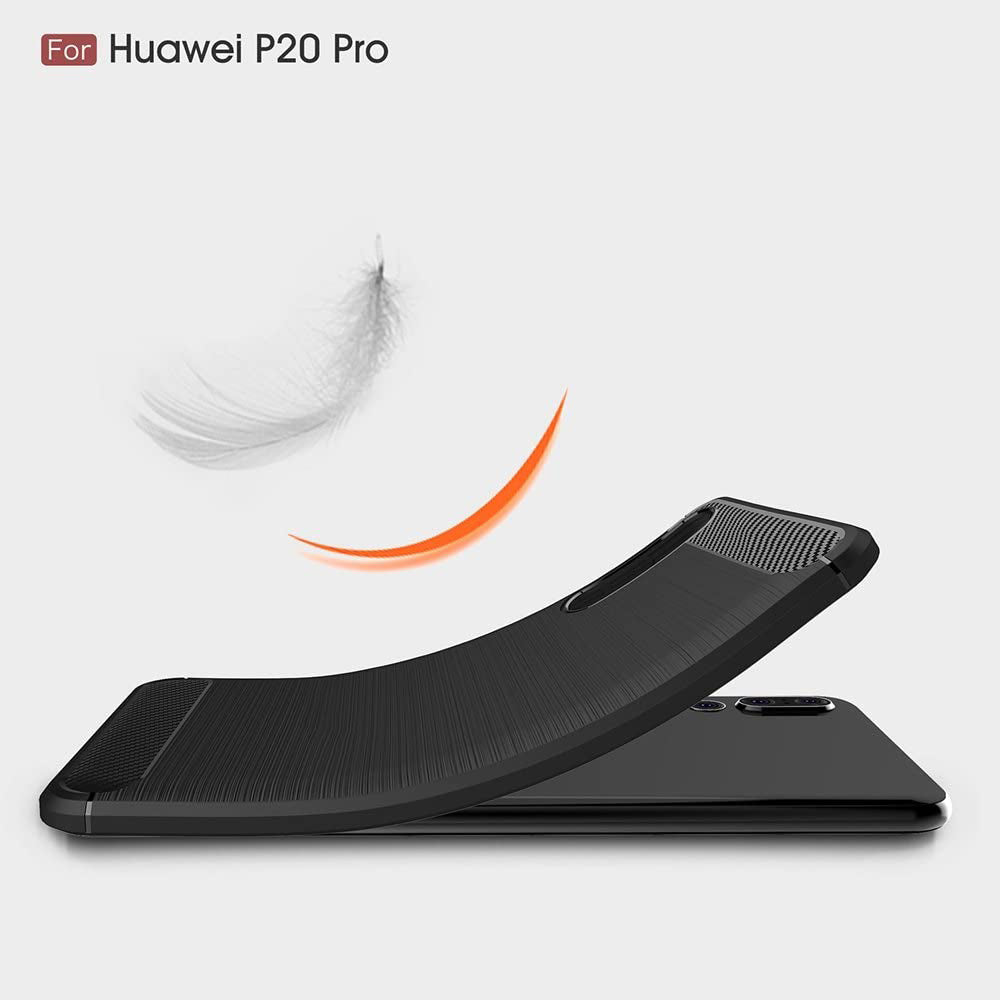 Pouzdro pro Huawei P20 Pro, Techsuit, Carbon, Černé