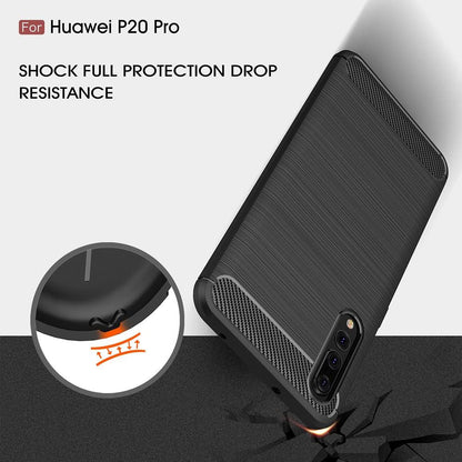 Pouzdro pro Huawei P20 Pro, Techsuit, Carbon, Černé