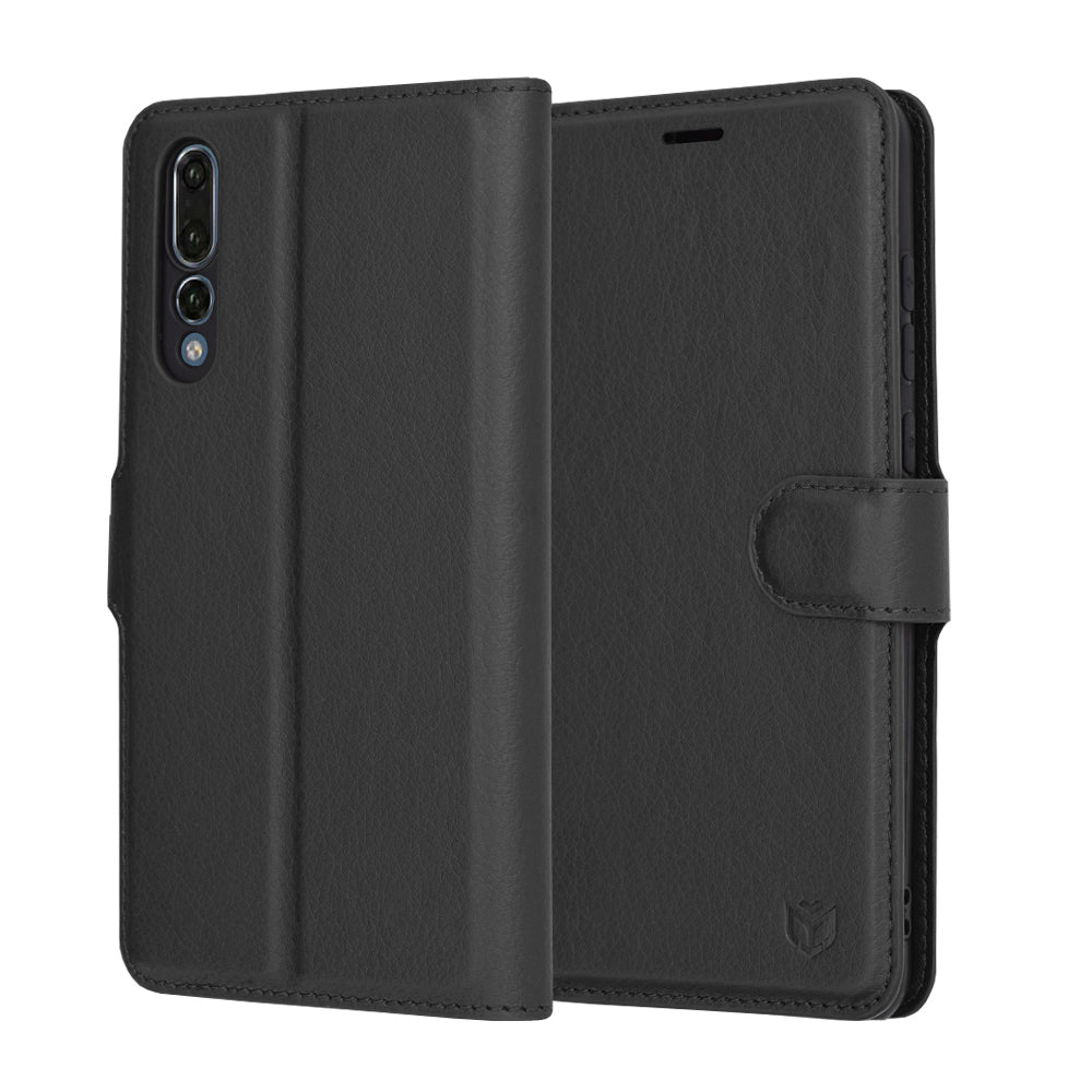 Pouzdro pro Huawei P20 Pro, Techsuit, Leather Folio, Černá