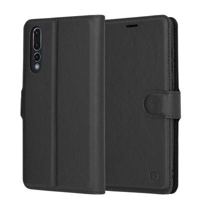 Pouzdro pro Huawei P20 Pro, Techsuit, Leather Folio, Černá
