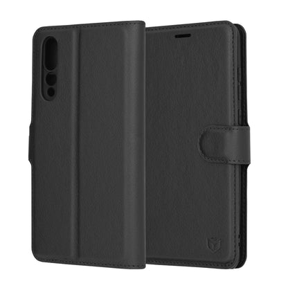 Pouzdro pro Huawei P20 Pro, Techsuit, Leather Folio, Černá