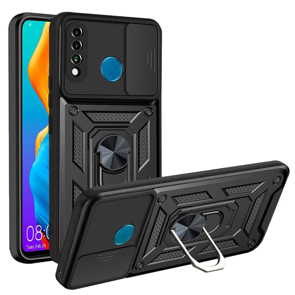 Pouzdro pro Huawei P30 lite New Edition / P30 lite, Techsuit, CamShield, Černá