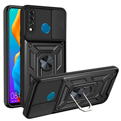 Pouzdro pro Huawei P30 lite New Edition / P30 lite, Techsuit, CamShield, Černá