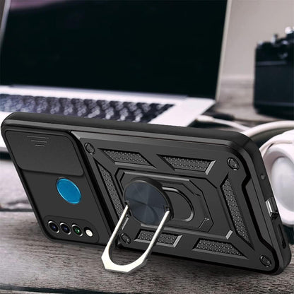 Pouzdro pro Huawei P30 lite New Edition / P30 lite, Techsuit, CamShield, Černá