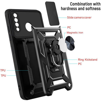 Pouzdro pro Huawei P30 lite New Edition / P30 lite, Techsuit, CamShield, Černá