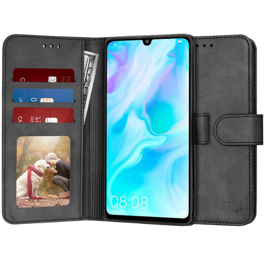 Pouzdro pro Huawei P30 lite New Edition / P30 lite, Techsuit, Diary Book, Černé