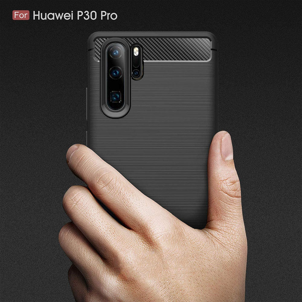 Pouzdro pro Huawei P30 Pro New Edition / P30 Pro, Techsuit, Carbon, Černé