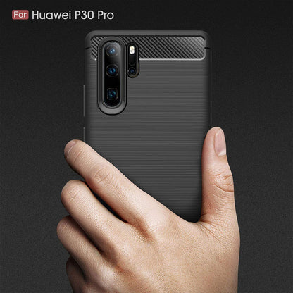 Pouzdro pro Huawei P30 Pro New Edition / P30 Pro, Techsuit, Carbon, Černé