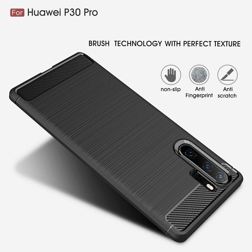 Pouzdro pro Huawei P30 Pro New Edition / P30 Pro, Techsuit, Carbon, Černé